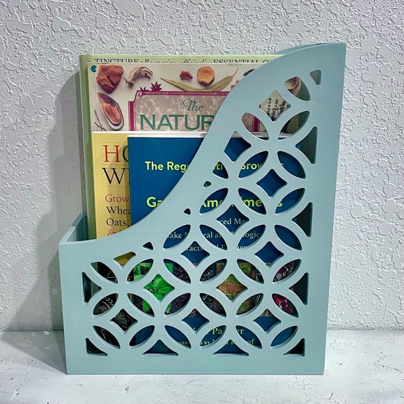 Wood Book/Magazine Rack - Picture 2 of 8